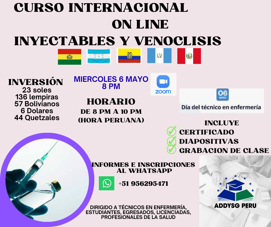 INYECTABLES Y VENOCLISIS