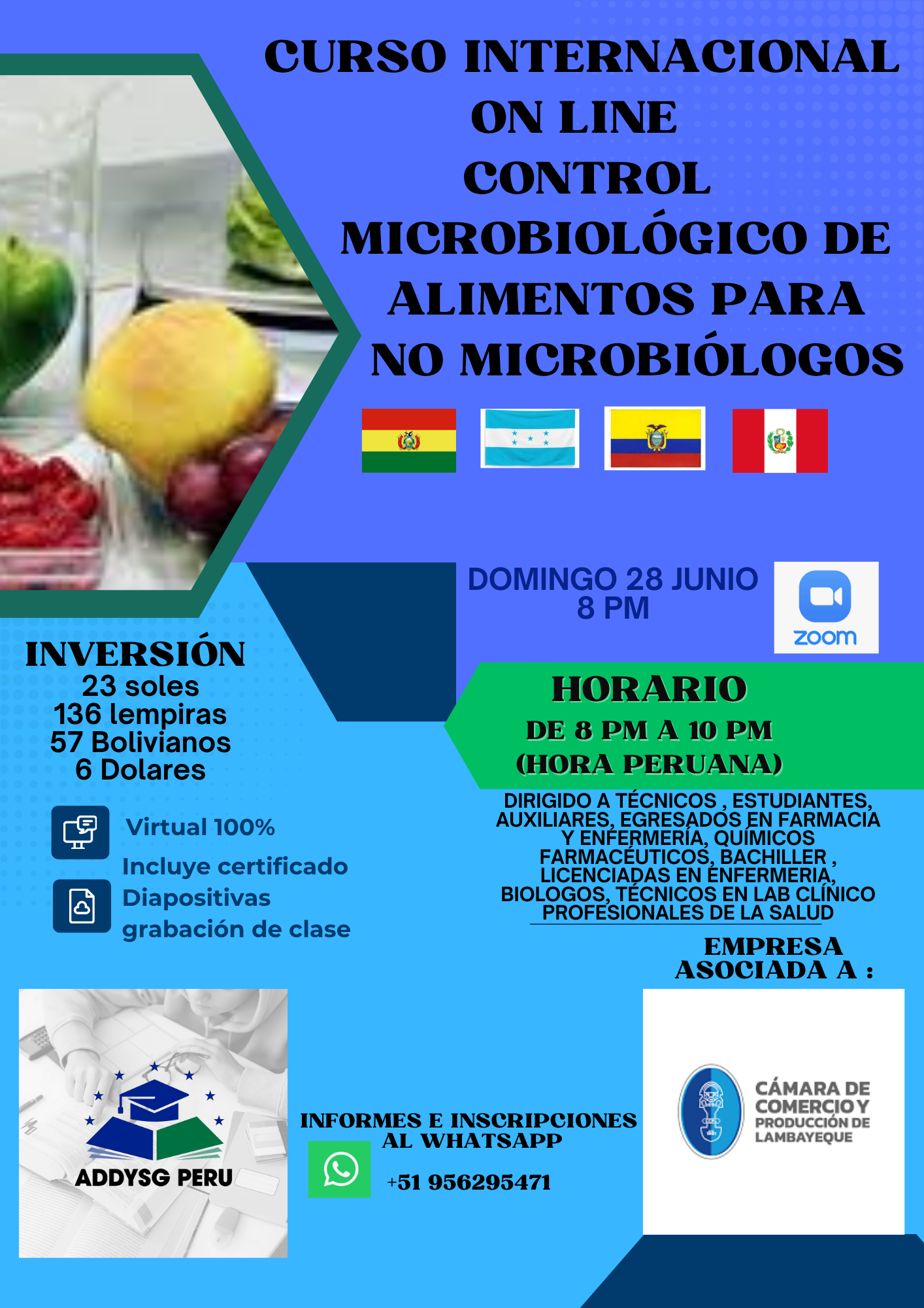 CONTROL MICROBIOLÓGICO DE ALIMENTOS PARA NO MICROBIÓLOGOS