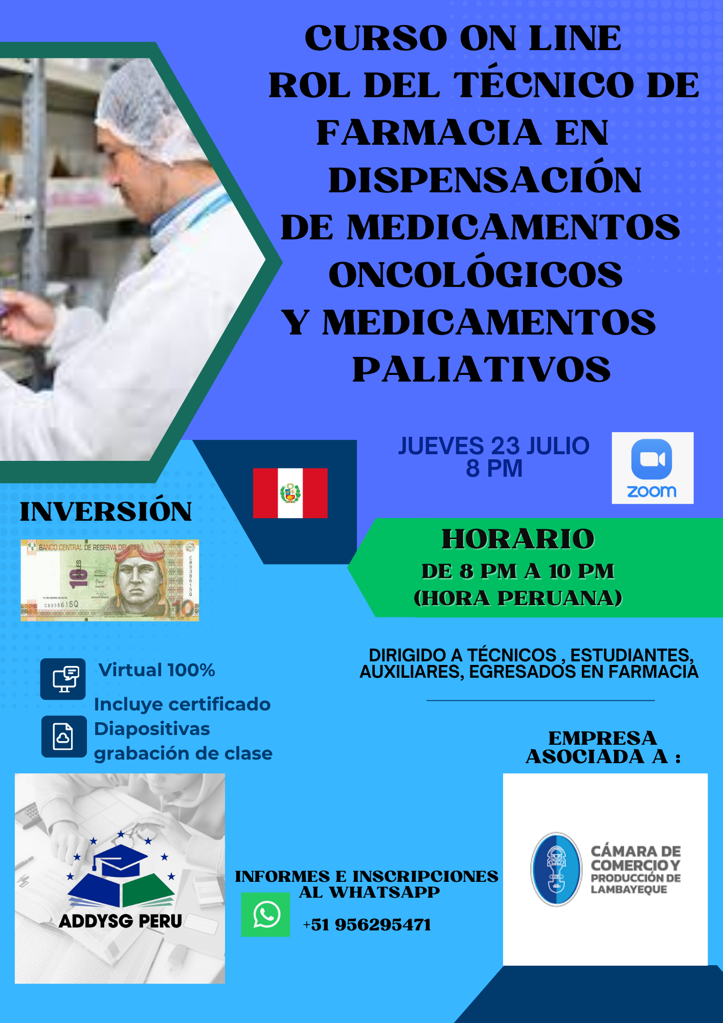 ROL DEL TÉCNICO DE FARMACIA EN DISPENSACIÓN DE MEDICAMENTOS ONCOLÓGICOS Y MEDICAMENTOS PALIATIVOS
